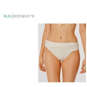 Bleu Rod Beattie ivory sarong bikini bottoms.